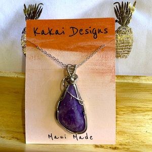 Sterling Silver Charoite Pendant